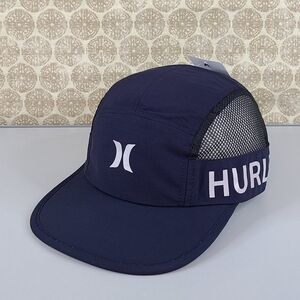 New Mens 5 Panel Hurley Adjustable Snapback Cap Hat